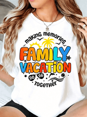 “Making Memories Together” Family Vacation 2026 T-Shirt – Matching Beach Summer Tee for Group Trips, Unisex Cotton Top