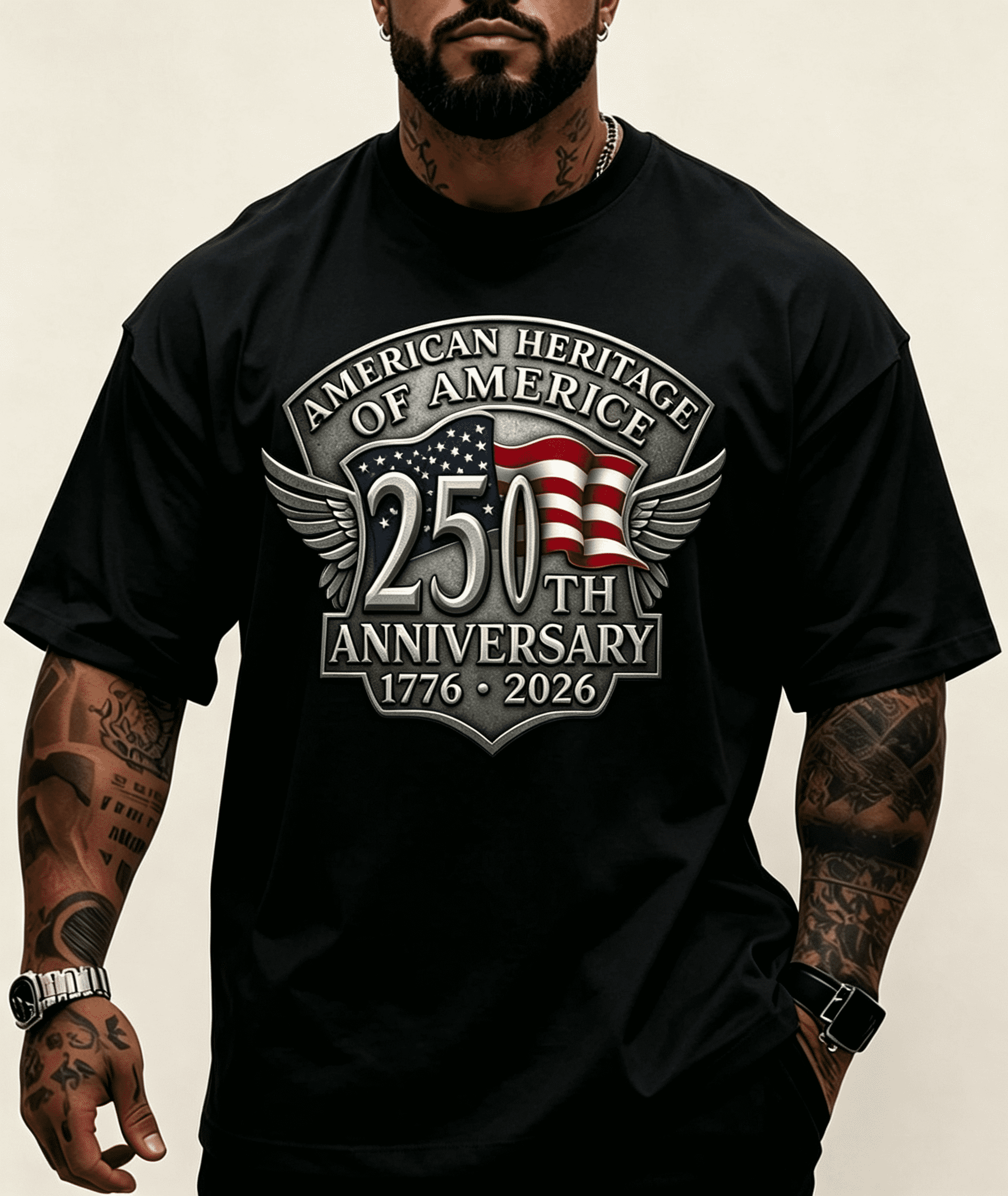 Men's 250th Anniversary T-Shirt Size S-5XL