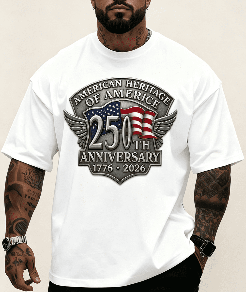 Men's 250th Anniversary T-Shirt Size S-5XL