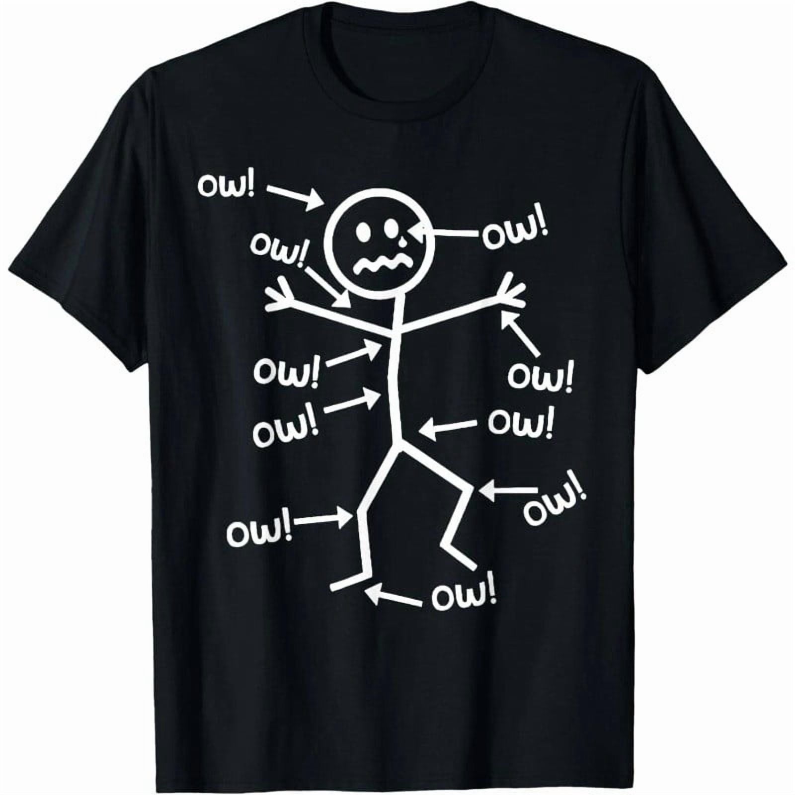 Ow Ow Ow Funny Scream Character Graphic Tee Unisex T-Shirt