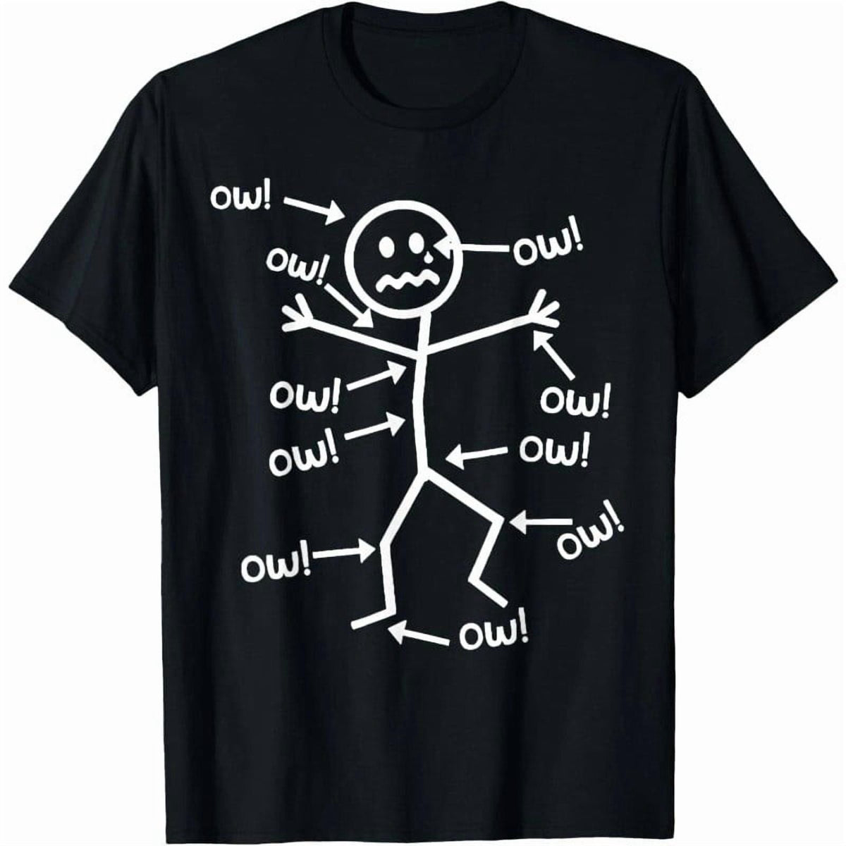 Ow Ow Ow Funny Scream Character Graphic Tee Unisex T-Shirt