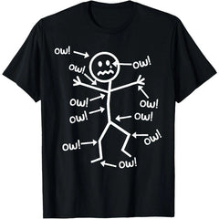 Ow Ow Ow Funny Scream Character Graphic Tee Unisex T-Shirt