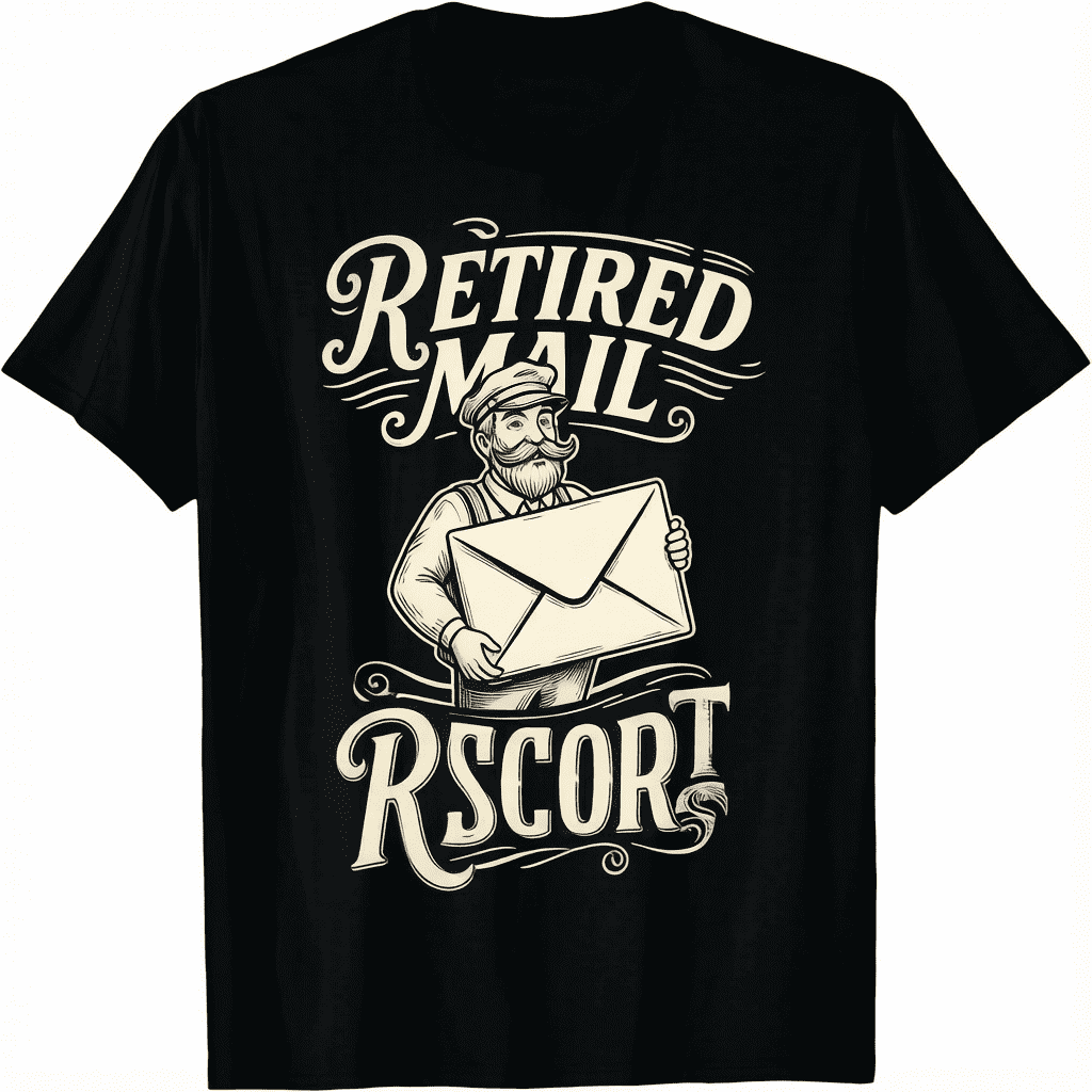 Retired Postal Worker Mail Escort Mailman Retirement Unisex T-Shirt