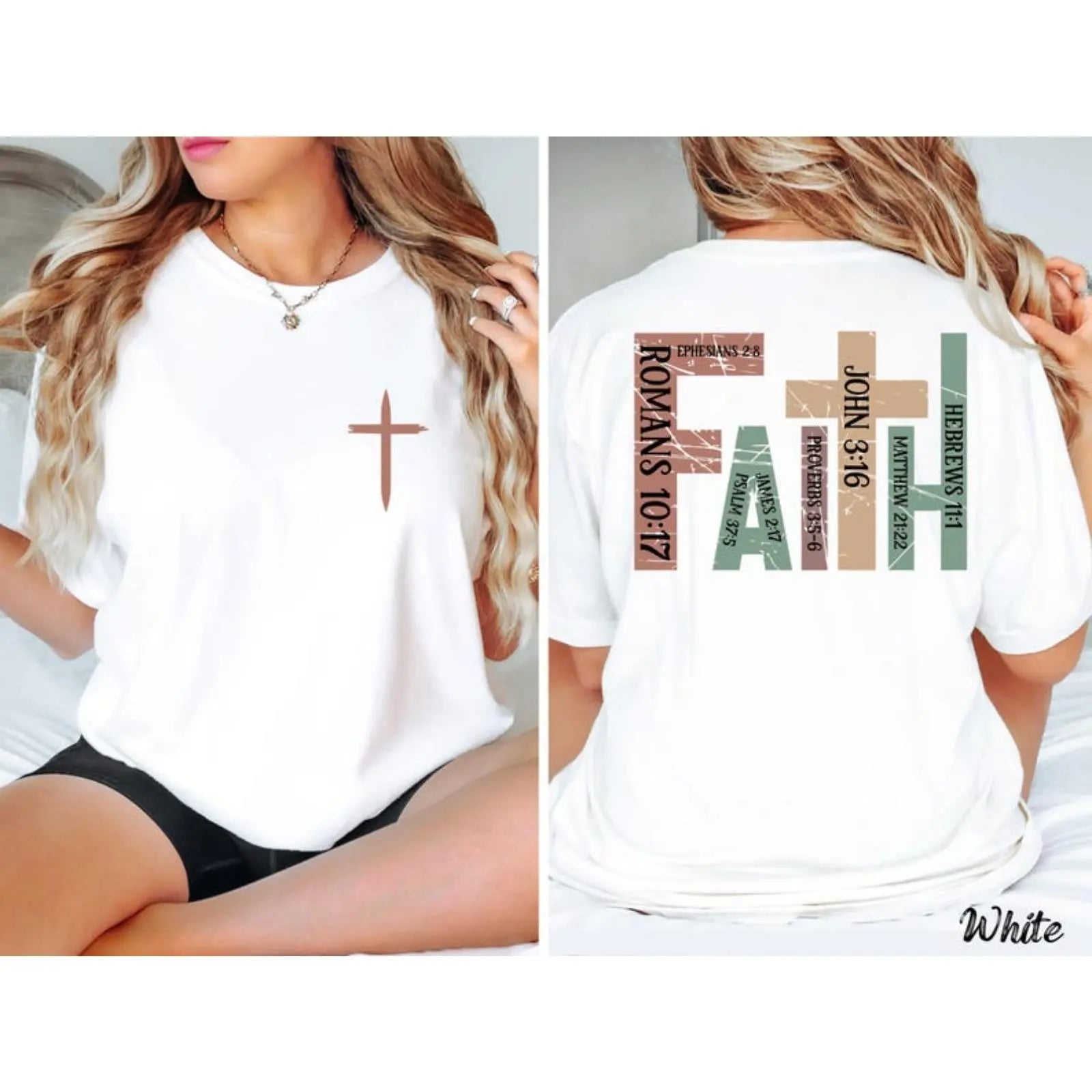 Retro Christian Graphic T-Shirt, Cross Faith Bible Verse Tee, Praying Mama Jesus Religious Casual Top