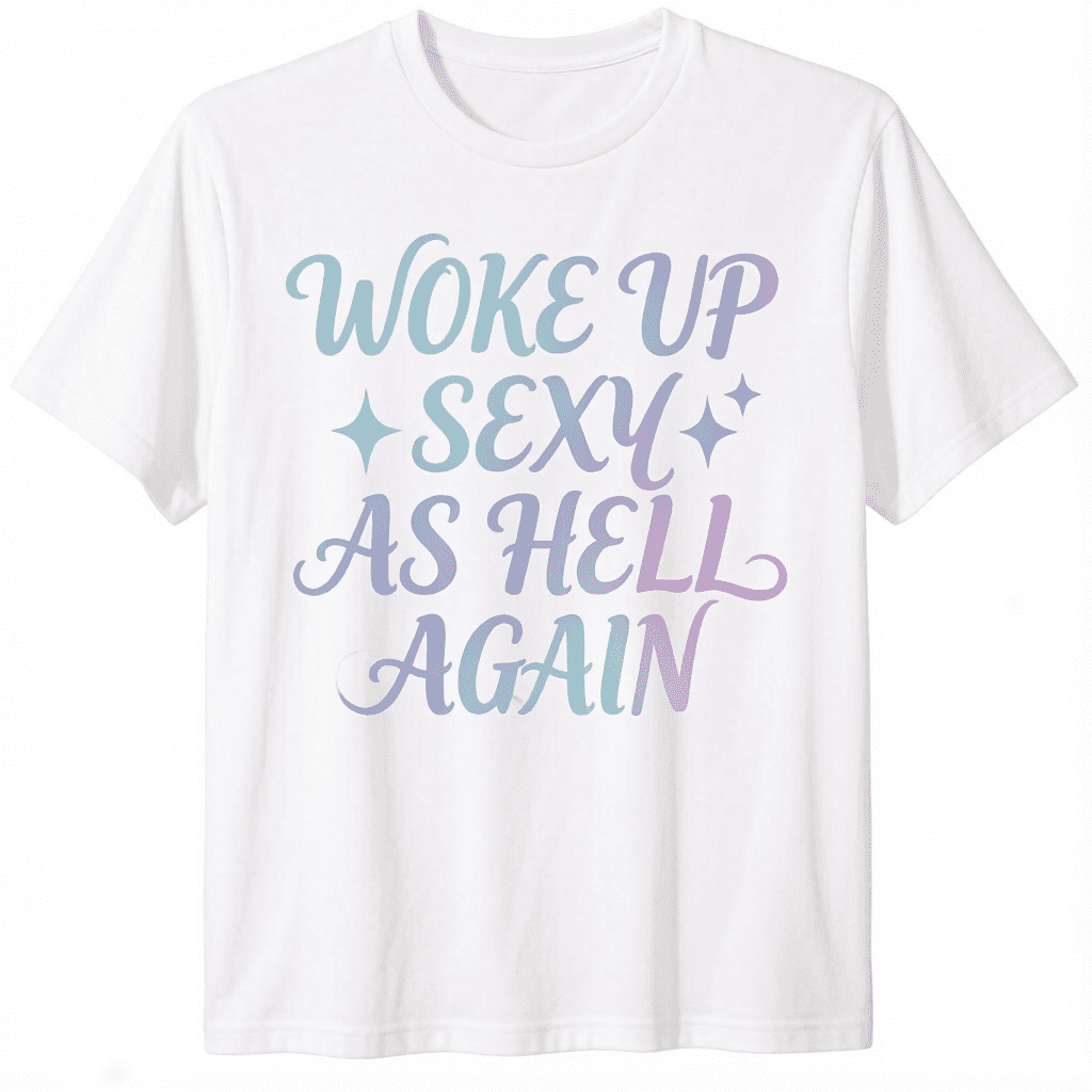 T-shirt for men Woke Up Sexy As Hell Again T-Shirt funny saying sarcastic T-Shirt