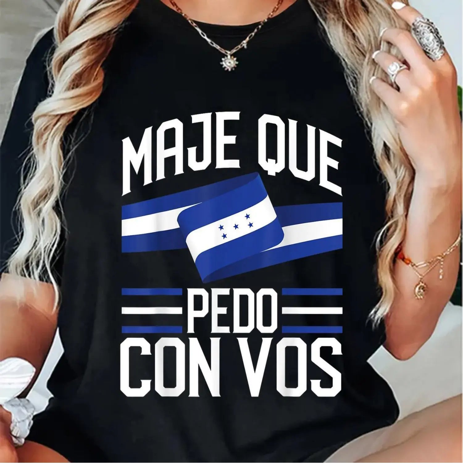 Unisex Adult Honduras Flag Print T-Shirt, 100% Cotton, Crew Neck Short Sleeve, Catracho Pride Tee