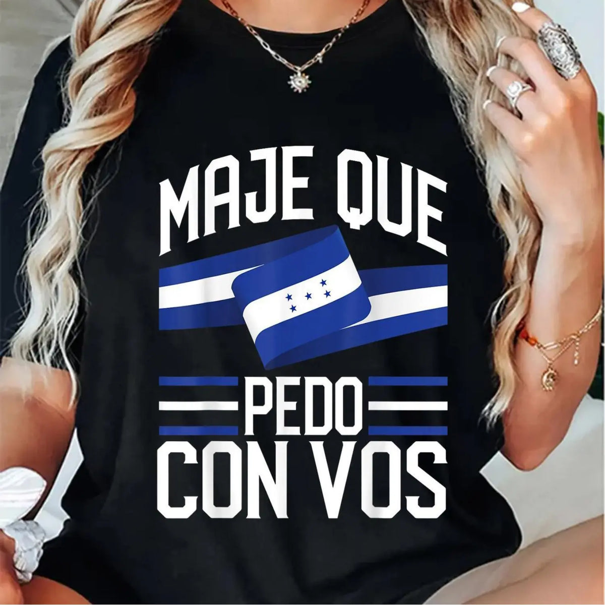 Unisex Adult Honduras Flag Print T-Shirt, 100% Cotton, Crew Neck Short Sleeve, Catracho Pride Tee