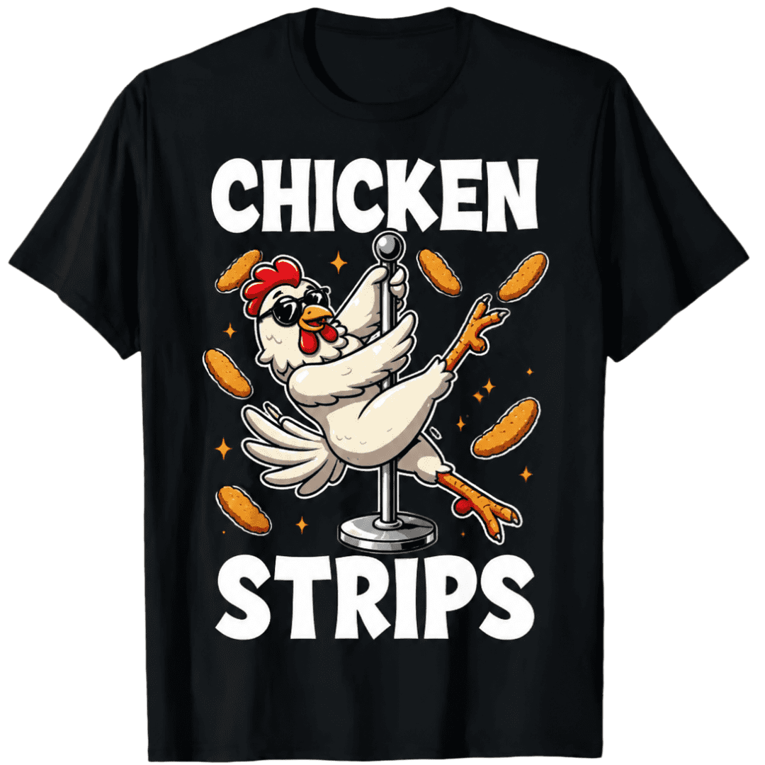 Unisex Fun Chicken Tender Graphic T-Shirt – 100% Cotton Casual Crew Neck