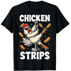 Unisex Fun Chicken Tender Graphic T-Shirt – 100% Cotton Casual Crew Neck