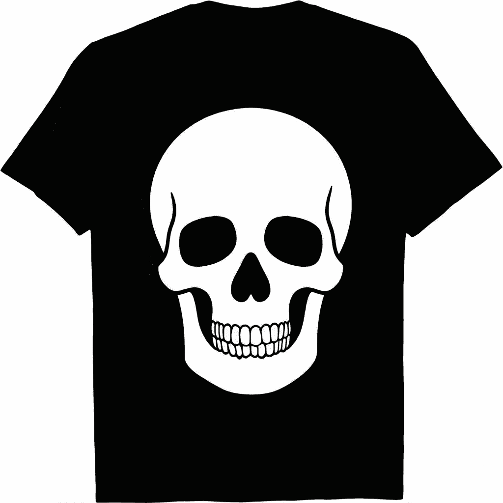 Unisex Halloween Graphic T-Shirt, Skull & Funny Boo Ghost Crew Neck Casual Costume Tee for Men Women