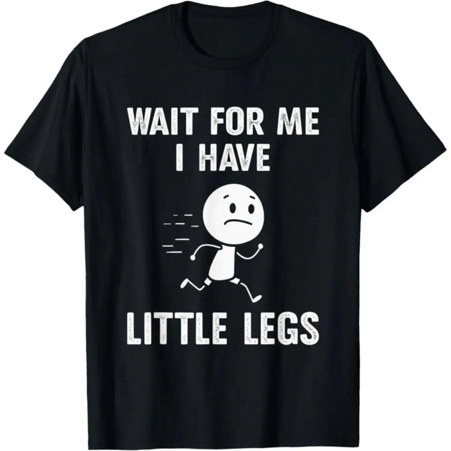 "Wait for Me" Funny Graphic T-Shirt, Casual Cotton Streetwear Top with Short Sleeves and Round Neck
