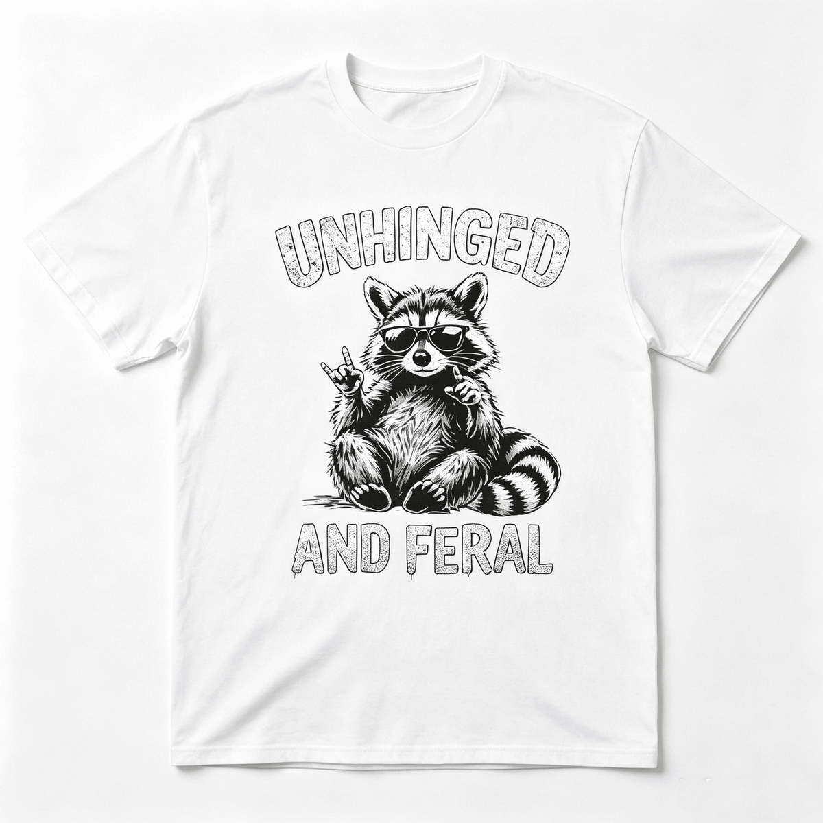Women Retro Raccoon Trash Panda Graphic T-Shirt Funny Animal Vintage Casual Tee
