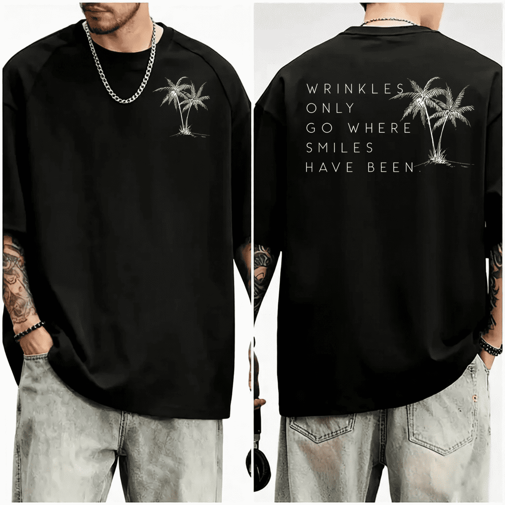 Wrinkles Only Go Where Smiles Have Been Funny Preset Unisex T-Shirt