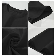 Men Clothes, Cartoon Funny Letter Print Round Neck Short Sleeve Casual T-Shirt, Cute, Humorous,   For Men