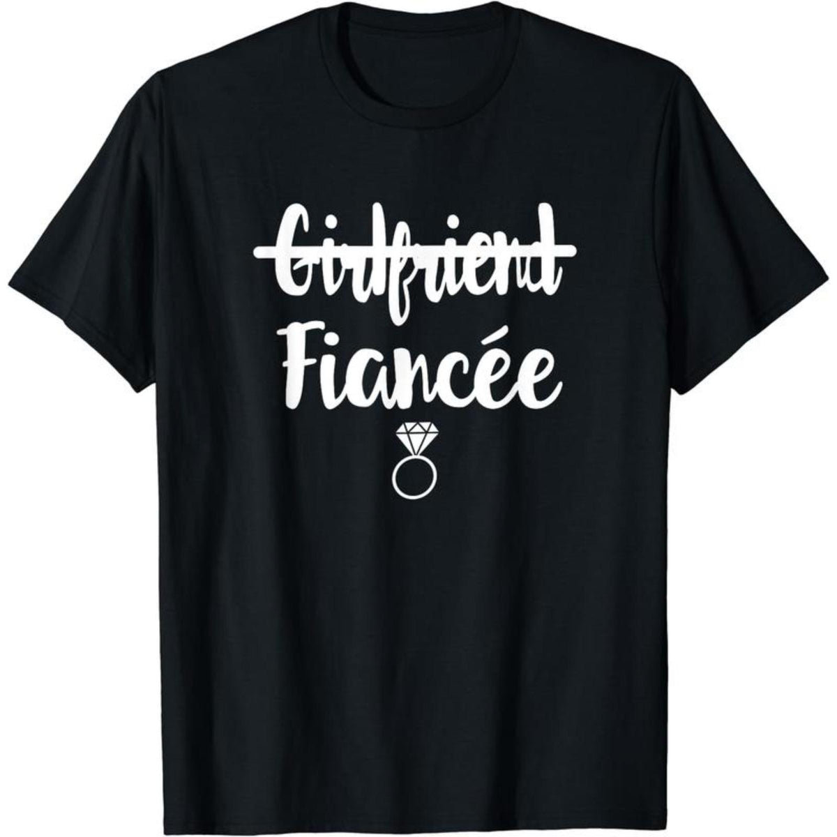 I Said Yes Girlfriend to Fiancee Engagement Gift Engaged Fun T-Shirt, Funny Shirt, Cotton Tee, Short Sleeve, Size S-5XL