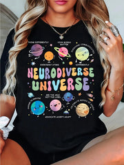 Autism Awareness Shirt, Neurodiverse Universe Shirt, Sped Teacher R-Shirt, Space Neurodiversity TShirt, Special Education Shirt, Autism Tees