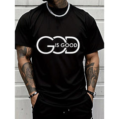 "God is Good" Faith-Based Graphic T-Shirt |   Christian Streetwear Short Sleeve Tee for Men & Women