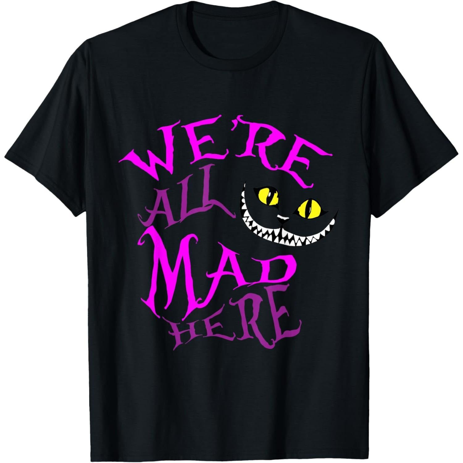 Smiling Cat "Embrace Your Quirks" Quote T-Shirt | Whimsical Wonderland Inspired Graphic Tee