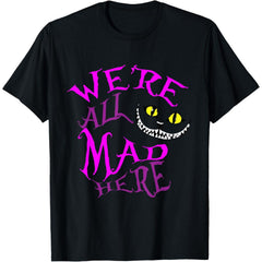 Smiling Cat "Embrace Your Quirks" Quote T-Shirt | Whimsical Wonderland Inspired Graphic Tee