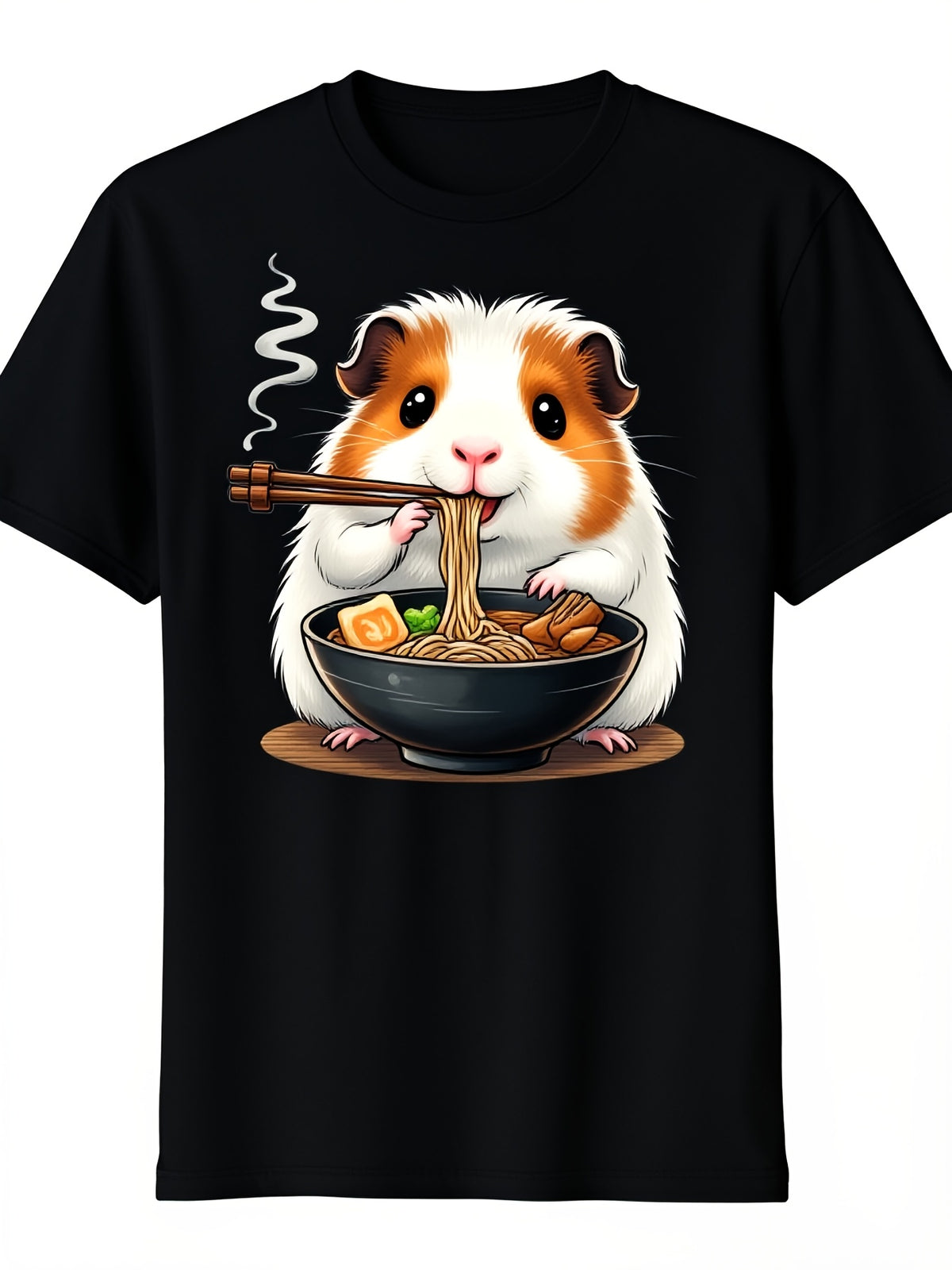 Cute Guinea Pig Eating Ramen TShirt