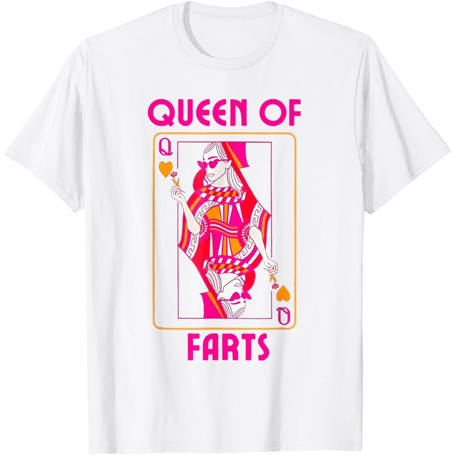 Queen of Farts Embarrassing Joke Adult Humor T-Shirt