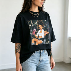 Disgusting Gym Girl Vintage Workout Meme Print Short Sleeve Tee Top