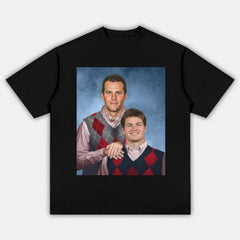 Men's Round Neck Short-Sleeve Casual T-Shirt - England Rugby Graphic, Drake Maye Patriots Team Merchandise, New England Football Game Day Menswear Top, Unisex Streetwear Gift