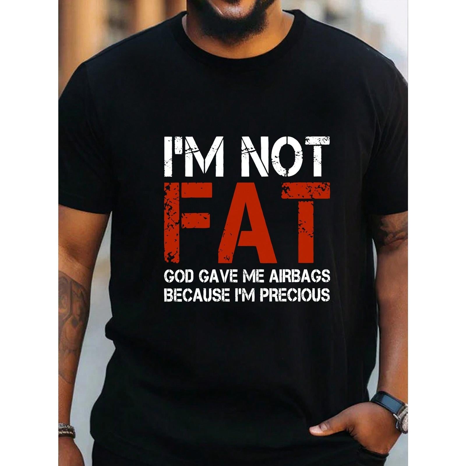 Men's Minimalist Printed Crew Neck Short Sleeve Casual T-Shirt