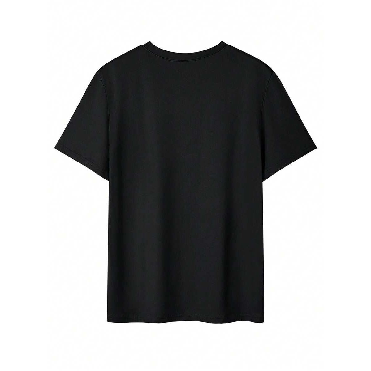 Men's God Faithful Jesus T-Shirt Casual & Versatile Slogan Printed Short Sleeve T-Shirt