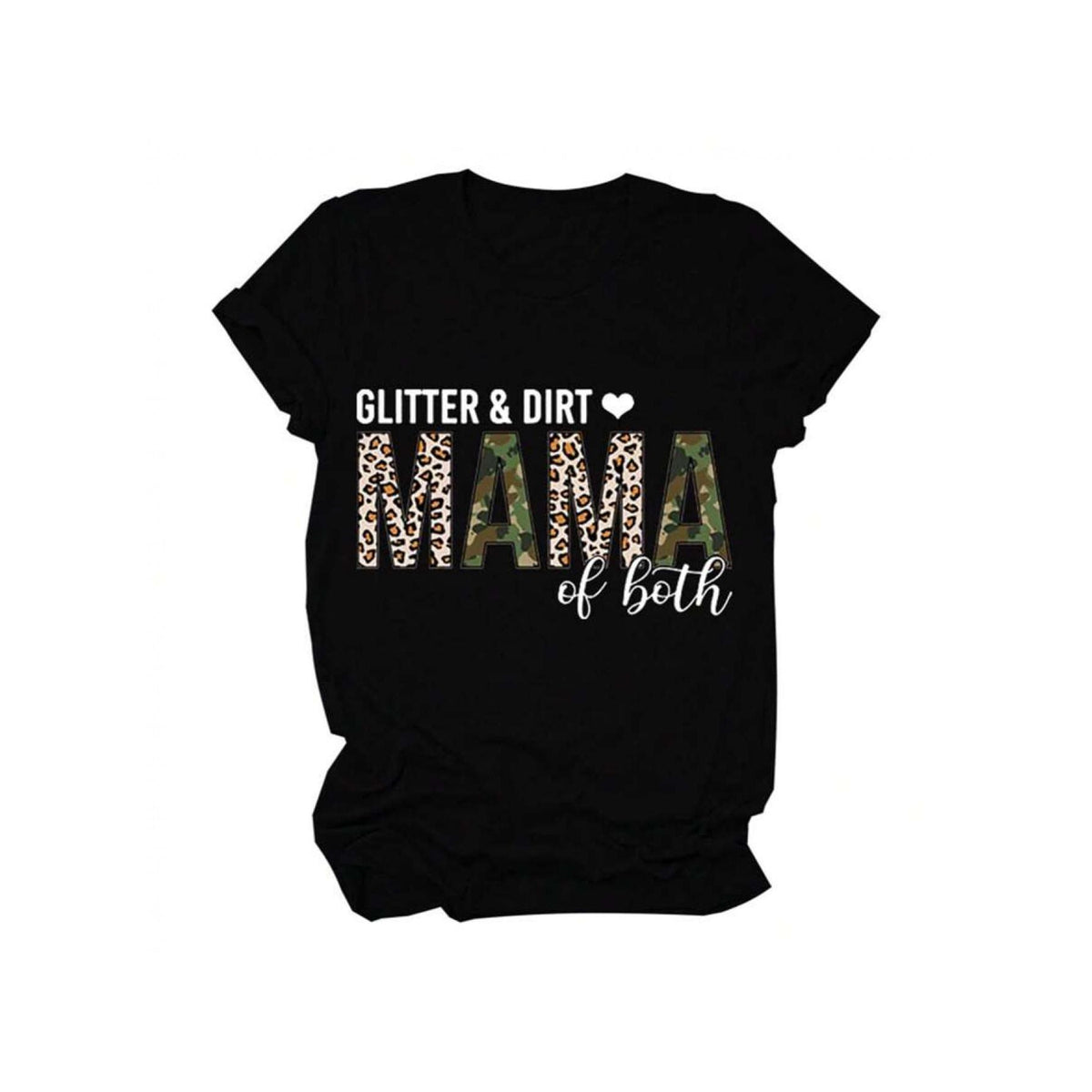Glitter And Dirt Mama Of Both Shirts for Womens Mama Gifts Shirts