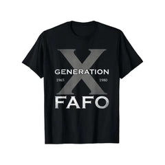 Ultra-Soft Cotton "Generation X" FAFO 60s/70s Nostalgic Tee for Men