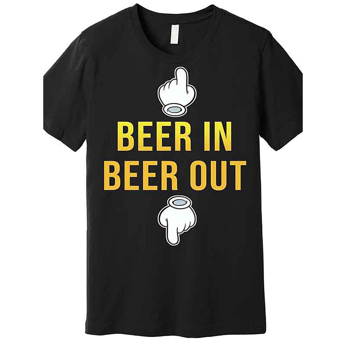 Beer In, Beer Out, High, Funny Men'S Short-Sleeved Graphic T-Shirt