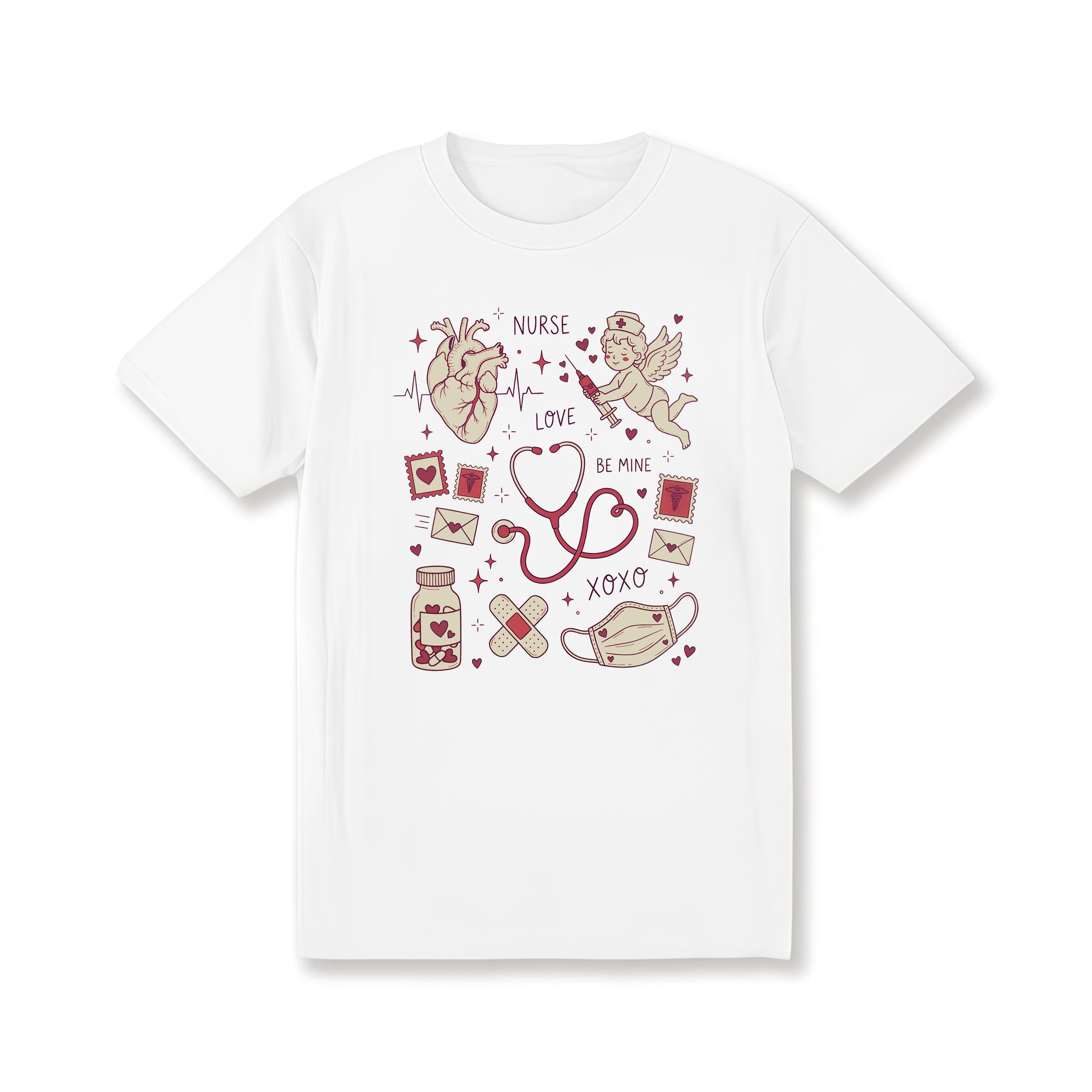 Nurse Valentines Day Shirt, Nurse Love Be Mine Tee, XOXO Pils ICU Nurse Valentine Gift