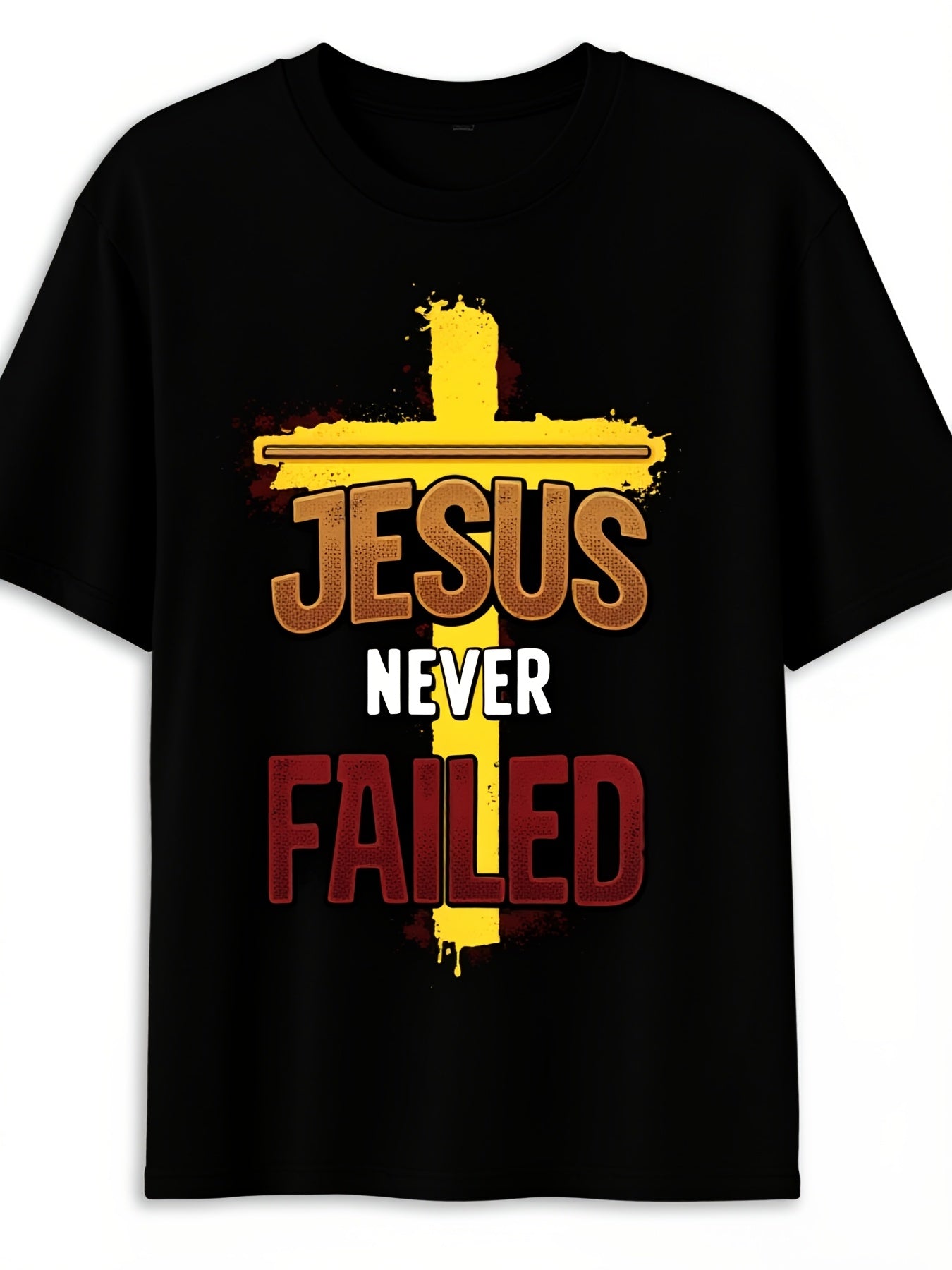 Jesus Never Failed Tee Men's Christianity Tshirt