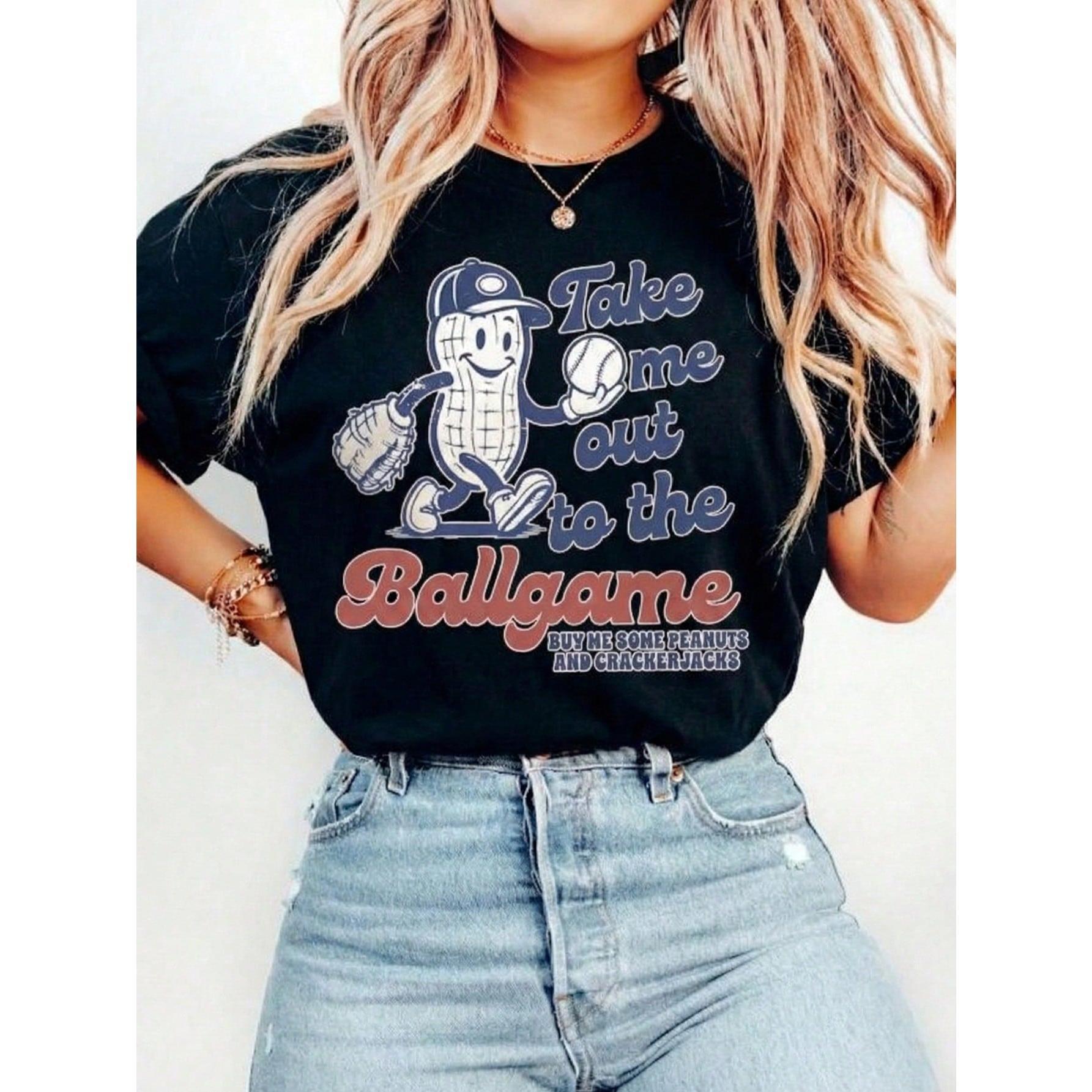 Baseball Game Day Tshirt, Take Me Out To Ballgame Tee, Vintage Sports Baseball-Shirt