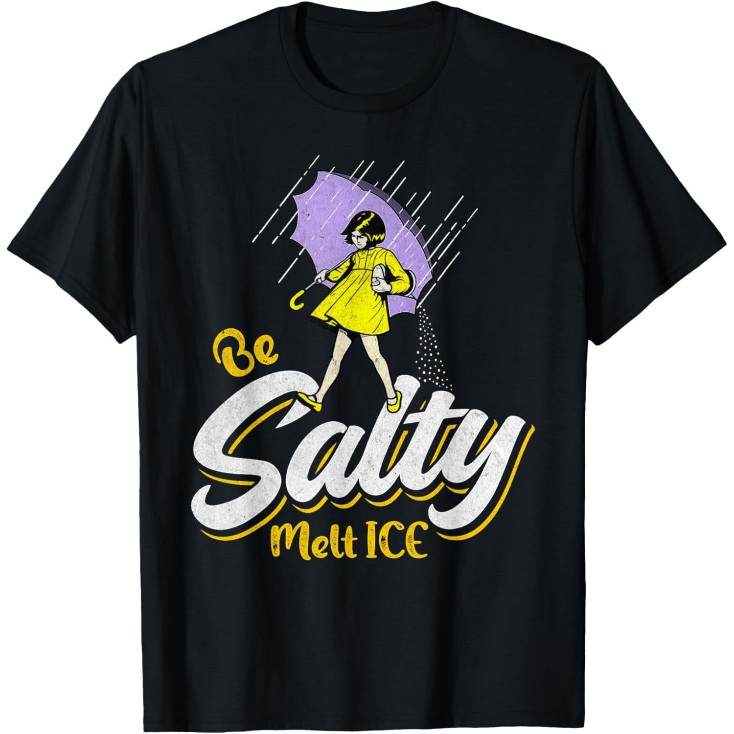 “Stay Salty” Funny T-Shirt | Humorous Saying Graphic Tee, 100% Cotton Casual Top