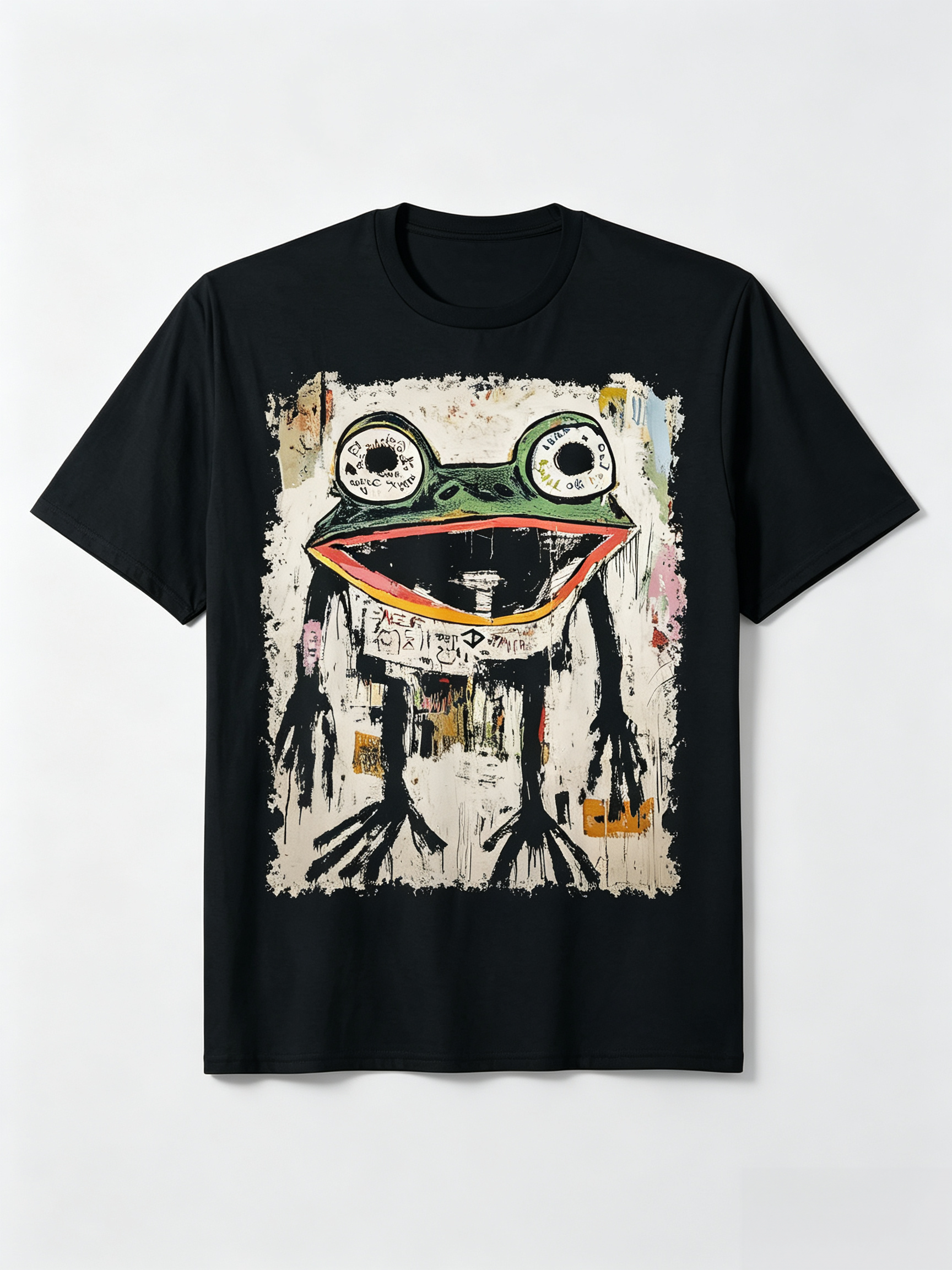 Funny Frog Shirt With Sign Vintage Distressed Grunge Top