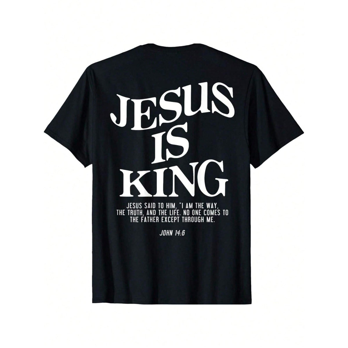 Jesus John 146 Christian T-Shirt Mens Short Sleeve Jesus Is King Faith Inspired Tee