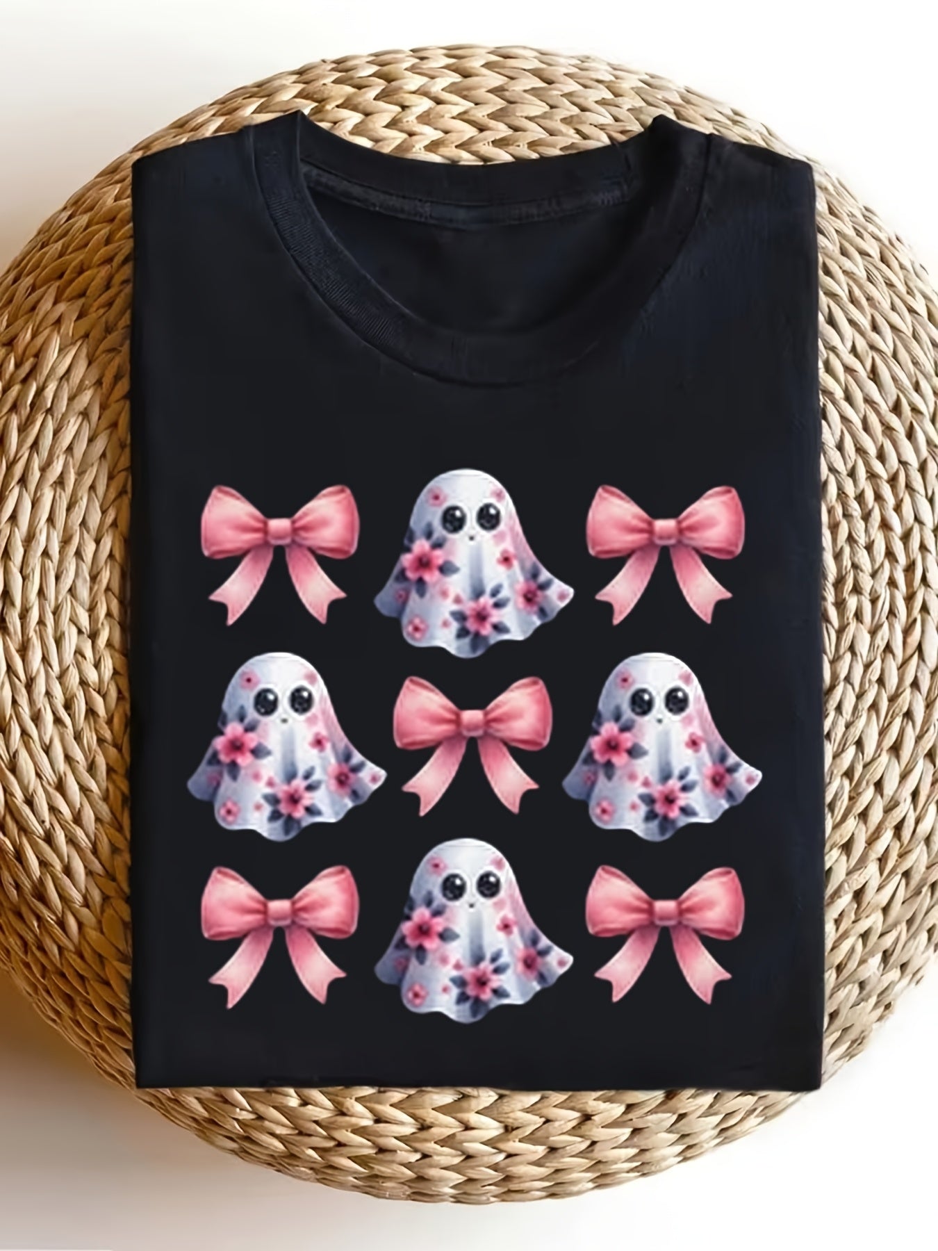 Ghostly Vibes T-Shirt Spooky Halloween Tee Fun Paranormal Graphic Shirt
