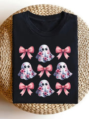 Ghostly Vibes T-Shirt Spooky Halloween Tee Fun Paranormal Graphic Shirt