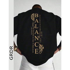 Men's Fashionable Printed Loose Short Sleeve T-Shirt | Exquisite Design | Summer Essential | Easy To Match, Showcasing Your Style