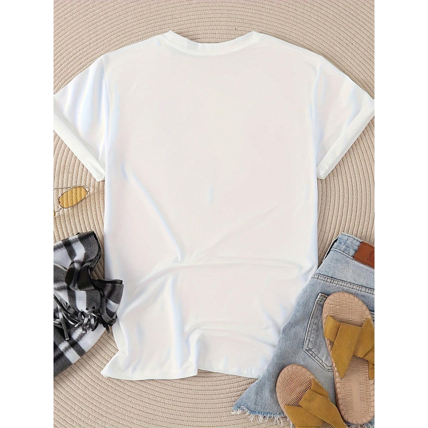 Cotton T Shirt White Shake Your Shamrock Leprechaun With Rainbow And Clover Print St Patrick's Day Party Wear