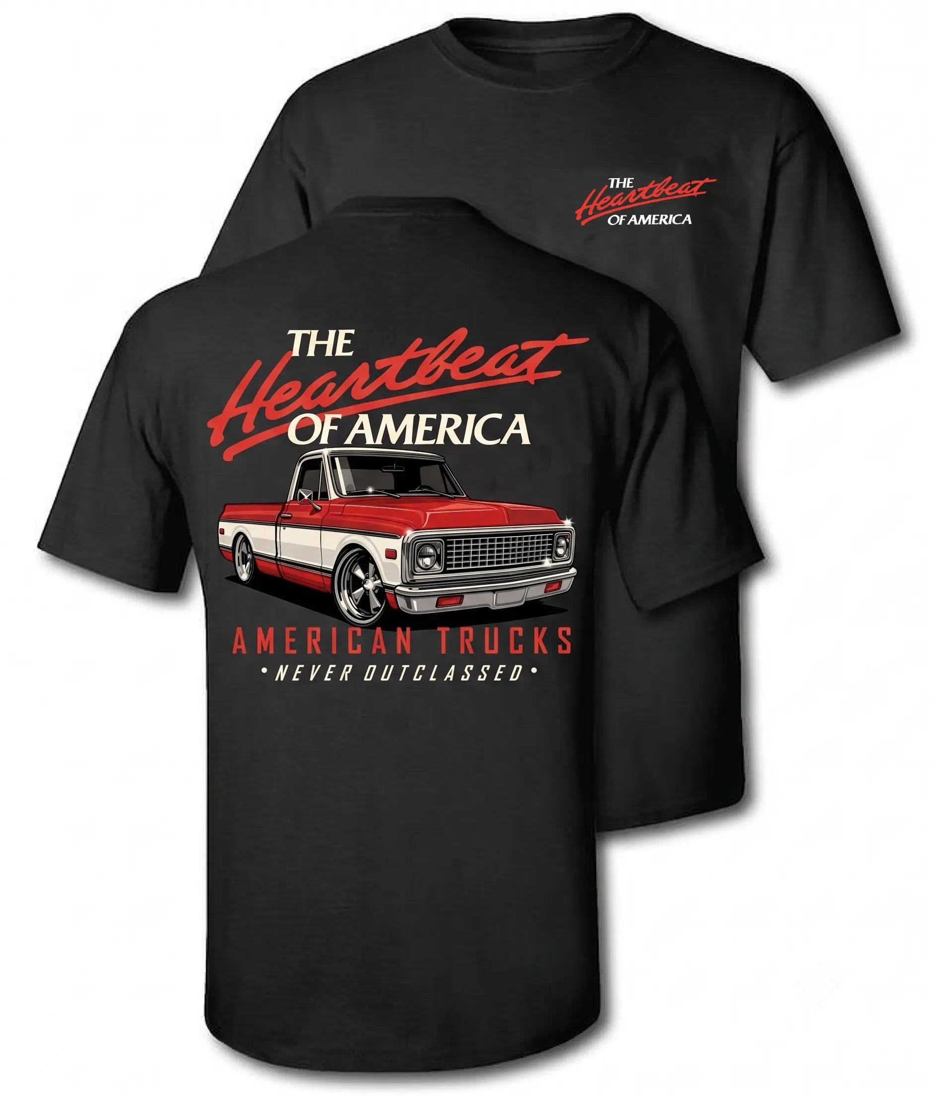 fashion American Stlye Truck Tee, Vintage Classic Truck T-Shirt for Men