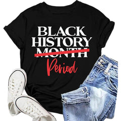 Black History Shirt for Women Black History Month T-Shirt African-American Tee Shirts