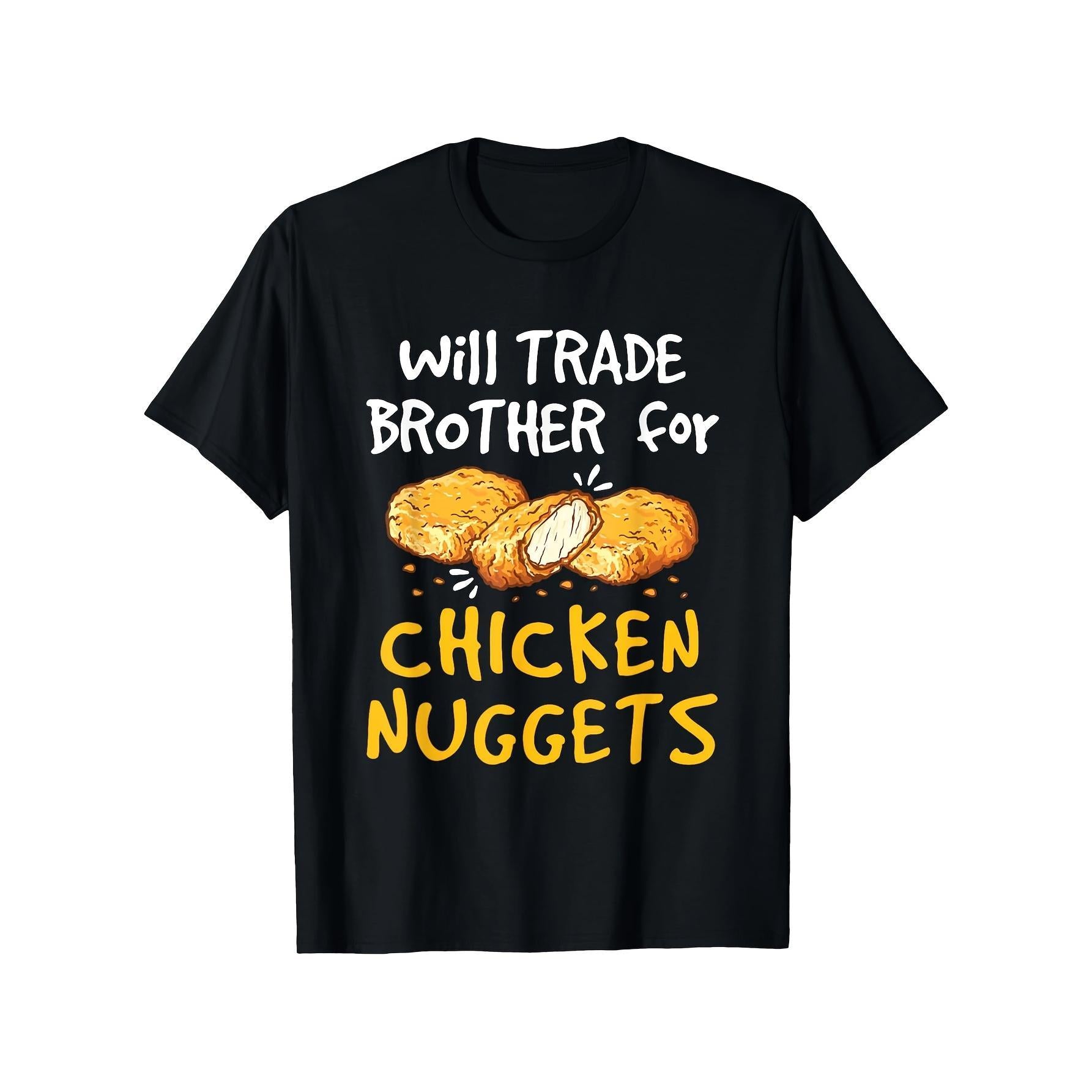 A Funny Fast Food T-Shirt That Trades Brothers for Chicken Nuggets.
