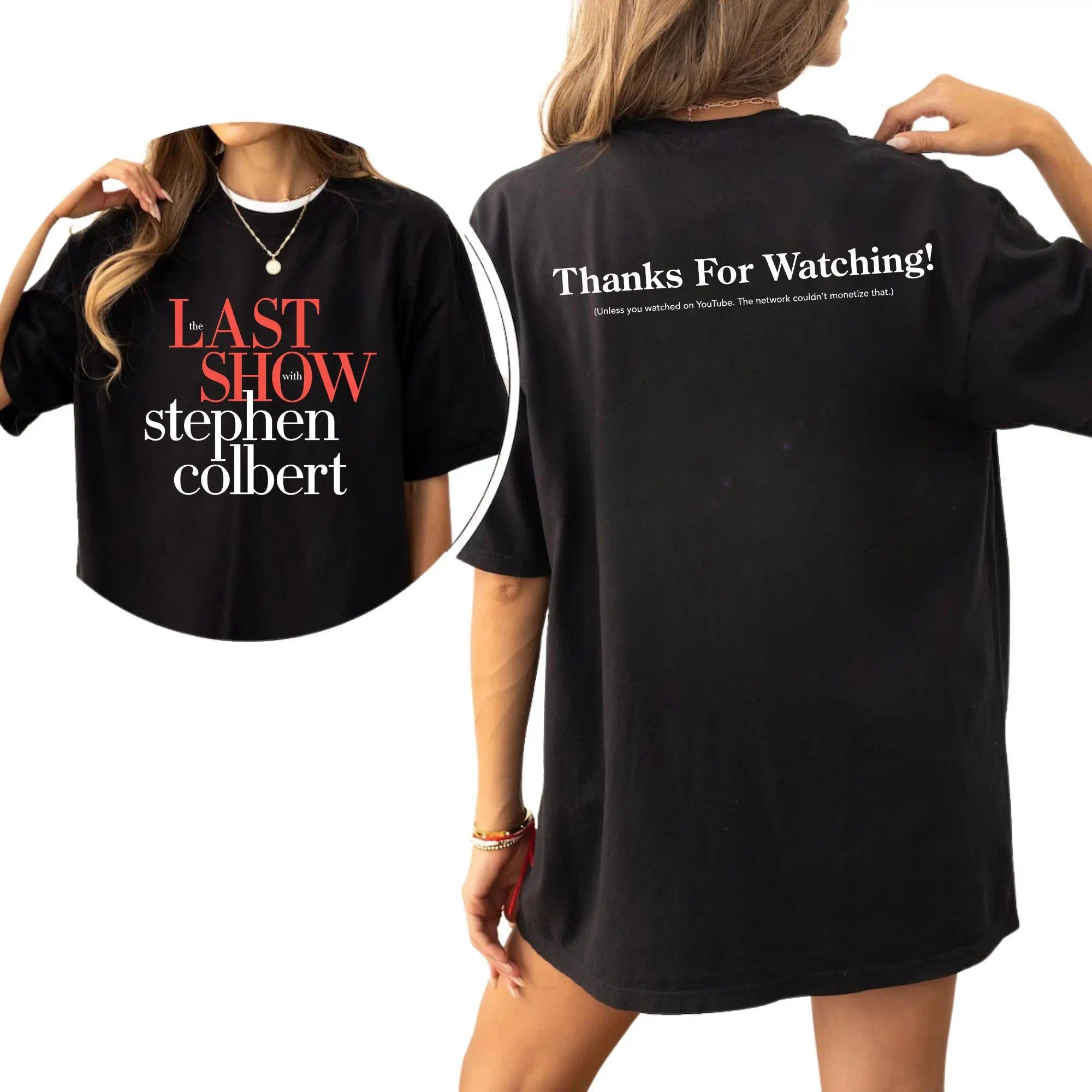 Late Night Talk Show Inspired T-Shirt – Funny Thanks For Watching Graphic Tee, Basic Fit Unisex, For Women And Men