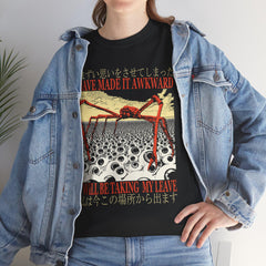 I Have Made It Awkward Vintage Japanese Spider Crab T-Shirt Funny Graphic Casual Men Tshirts Men Clothing