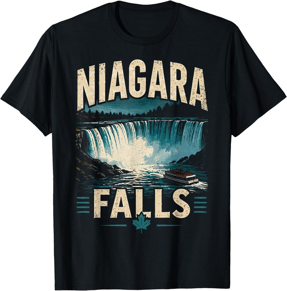 Niagara Falls Canada Adventure T-Shirt, Vintage Travel Graphic Tee, Men Women Casual Short Sleeve Top, Canadian Souvenir Shirt